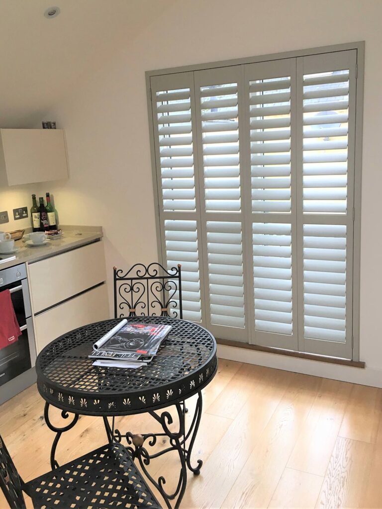 french doors with shutters