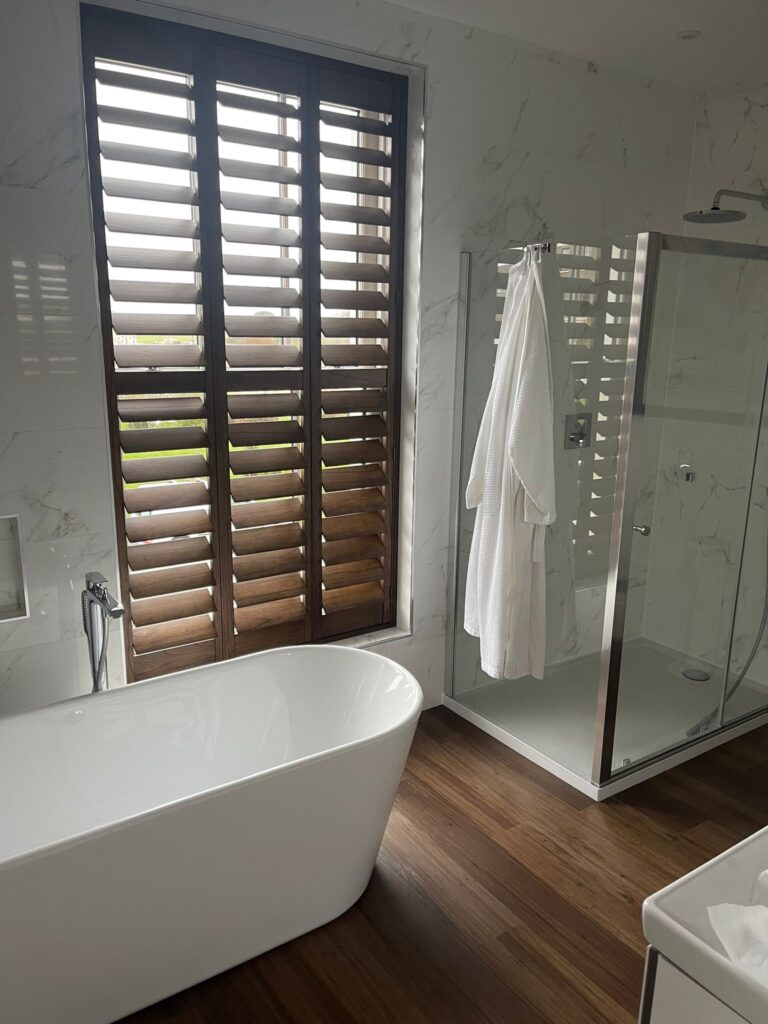 Exeter Hardwood Bathroom Shutters