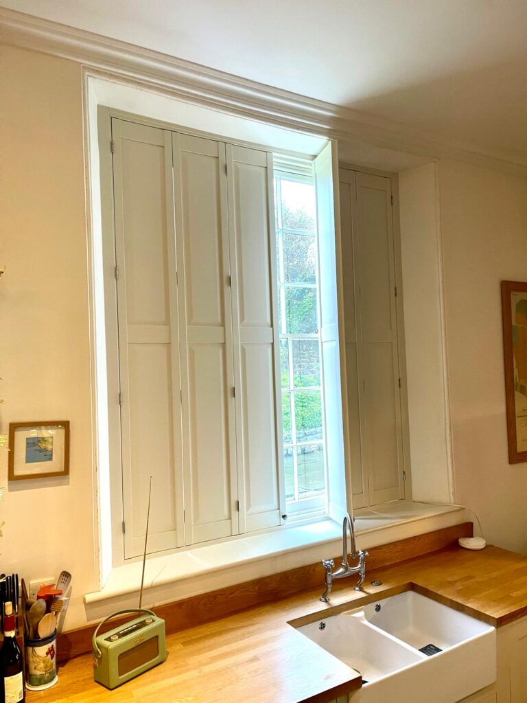 Solid Panel Georgian Style Shutters